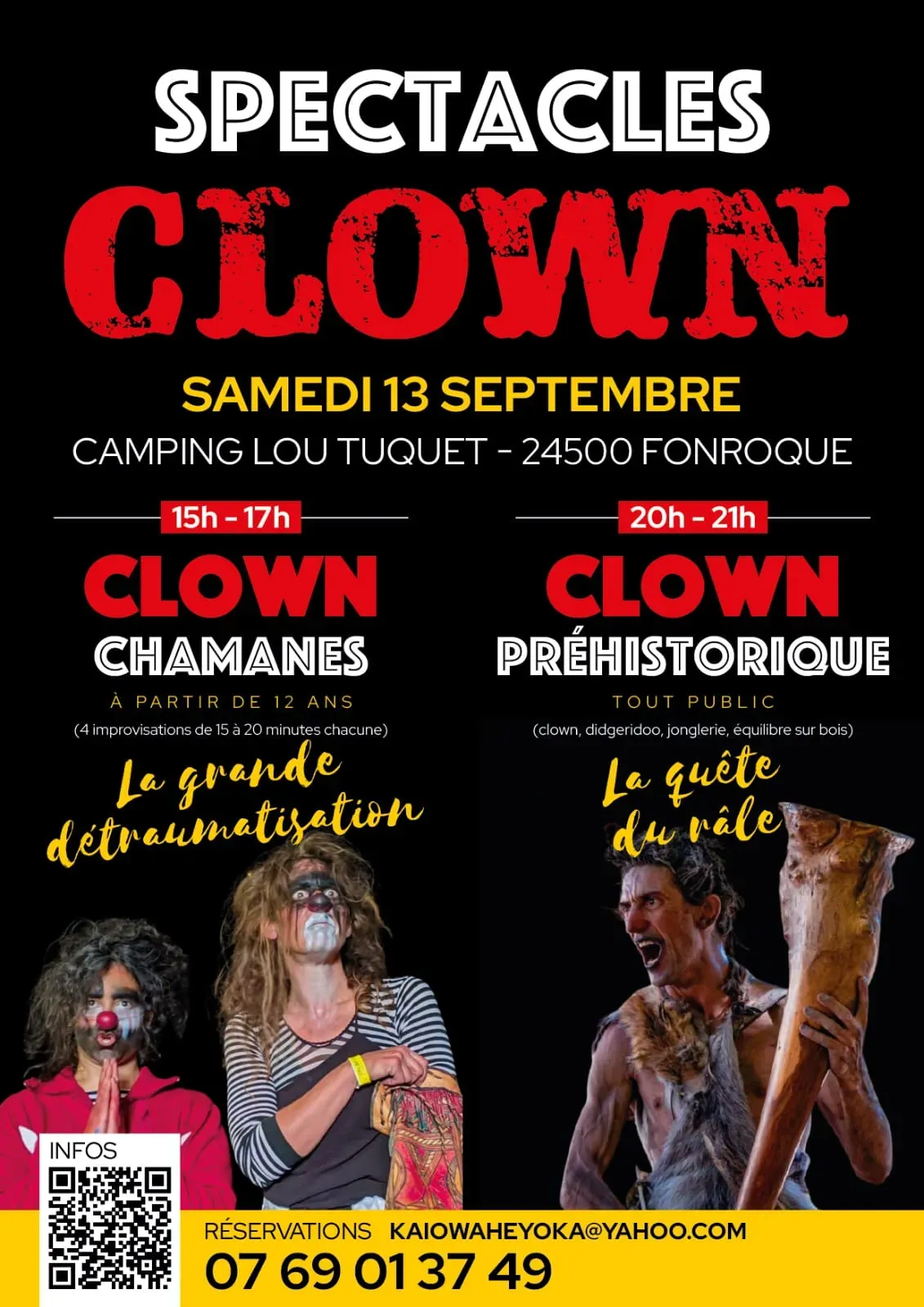 Affiche — Spectacles Clown